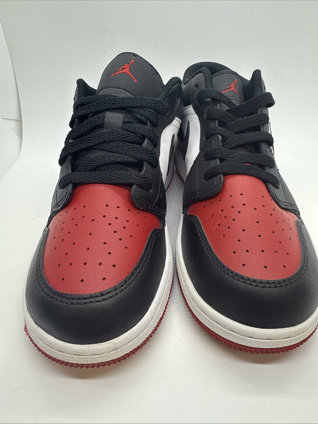 Nike Air Jordan 1 Low Grade School White/Black-Varsity Size 6.5