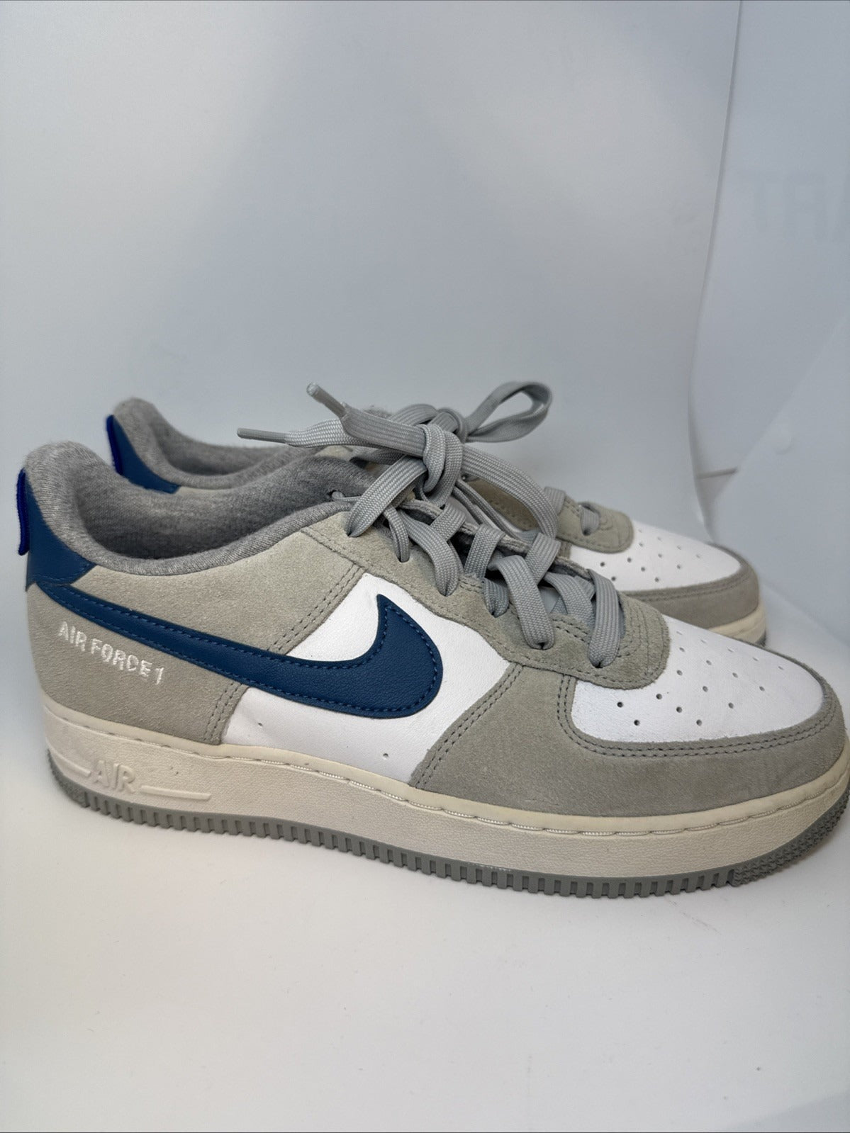 Nike Air Force 1 Low 'Athletic Club White Grey (GS) Size 7