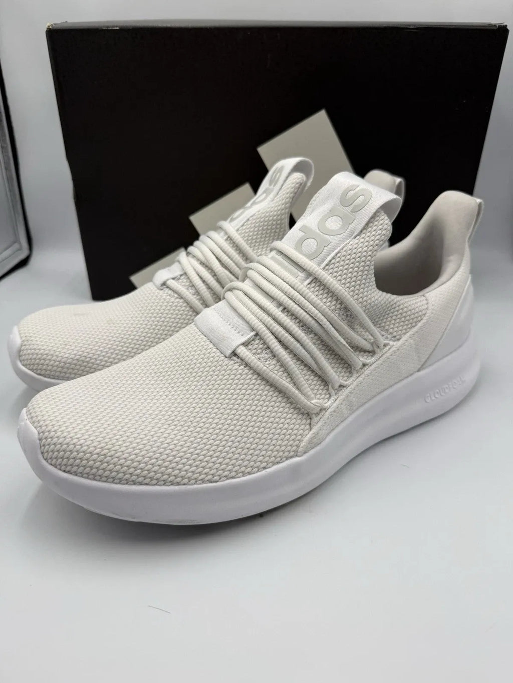 Adidas Lite Racer 7.0 Adapt 7.0 Cloud White Grey Shoes IE6326 Men's Size 10.5
