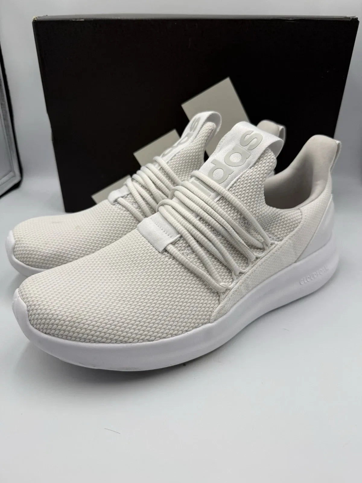 Adidas Lite Racer 7.0 Adapt 7.0 Cloud White Grey Shoes IE6326 Men's Size 10.5