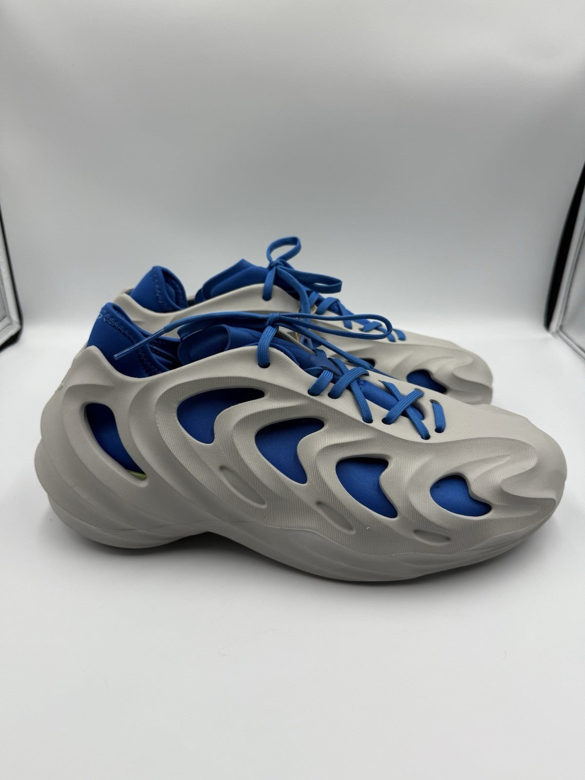 [HQ4333] Adidas Men's Authentic Adifom Q Grey Two Royal Blue Sneakers Size 9.5