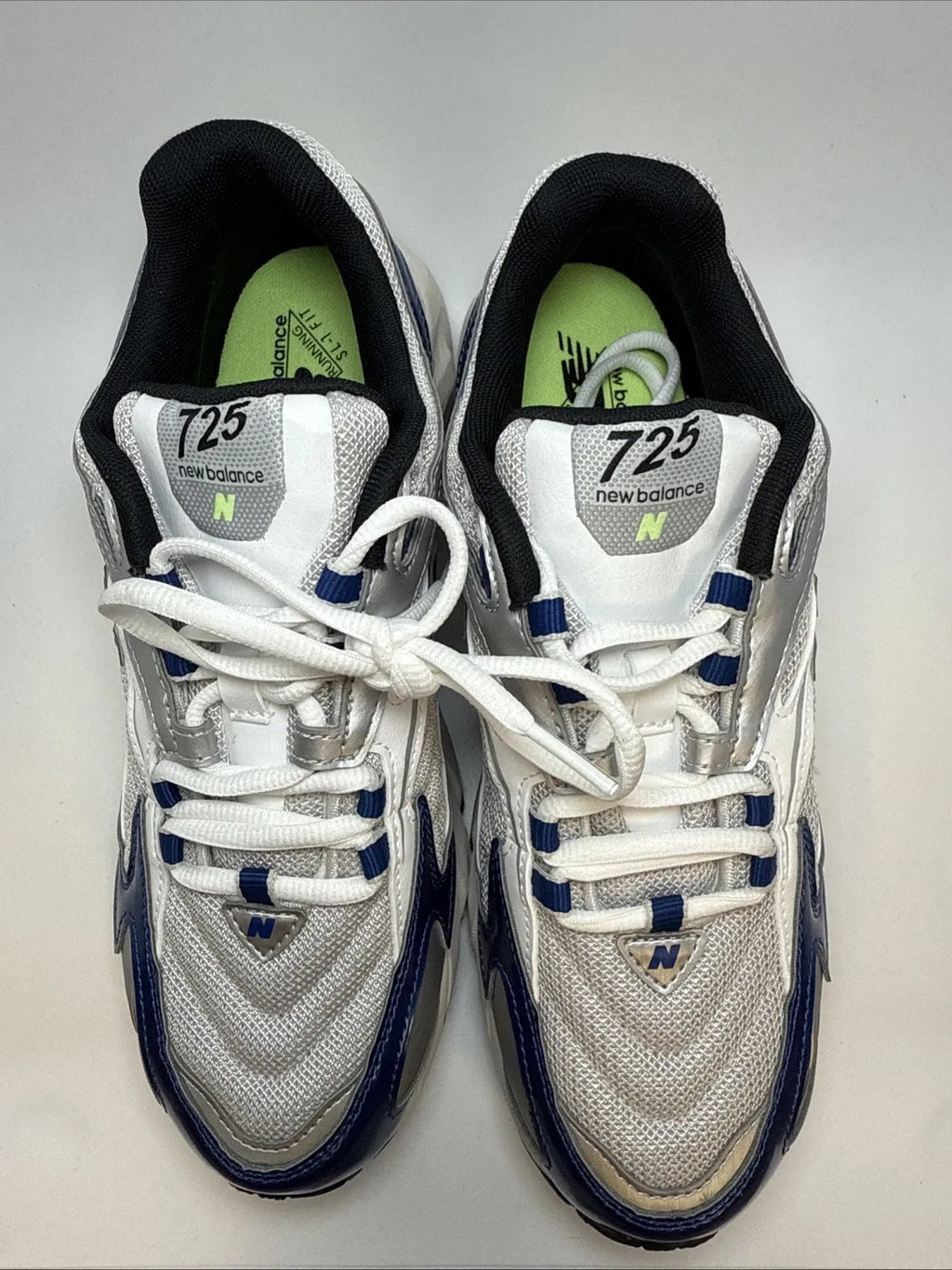 Size 8 - New Balance 725 Atlantic Blue Grey Matter Mens Sneakers