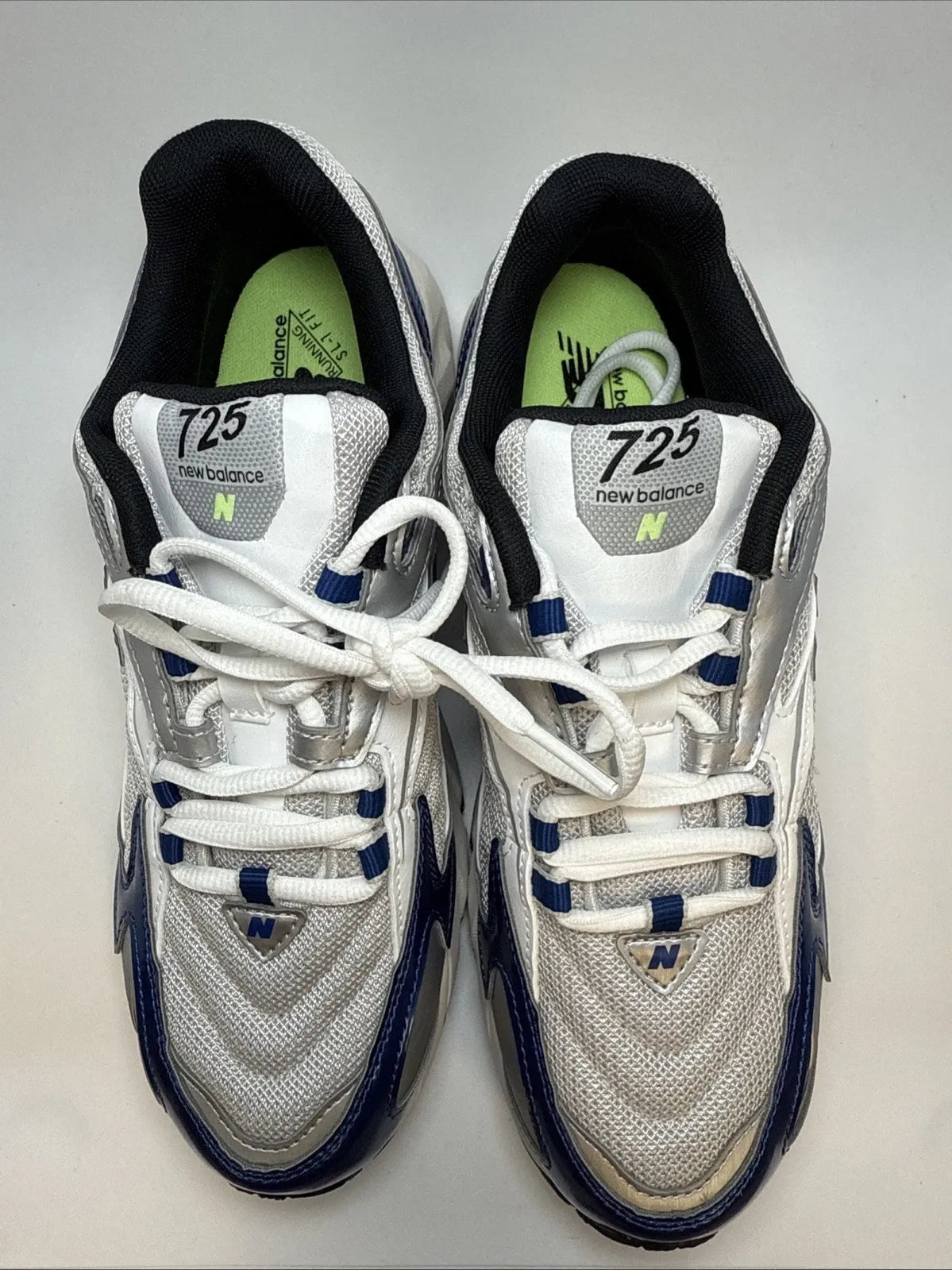 Size 8 - New Balance 725 Atlantic Blue Grey Matter Mens Sneakers
